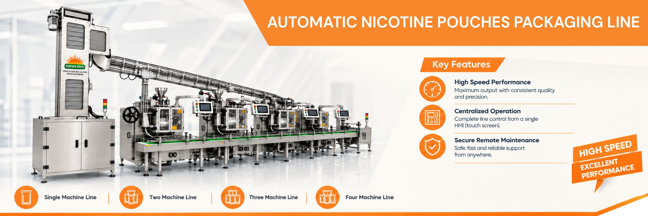 Automatic Nicotine Pouch Packaging Line S1